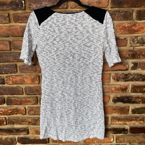 Maurices Gray knit Short Sleeve Mini Sweater Dress Women's Size XS - Picture 6 of 6